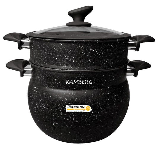 COUSCOUSSIER 4 L. STAINLESS STEEL BLACK EDITION KAMBERG®