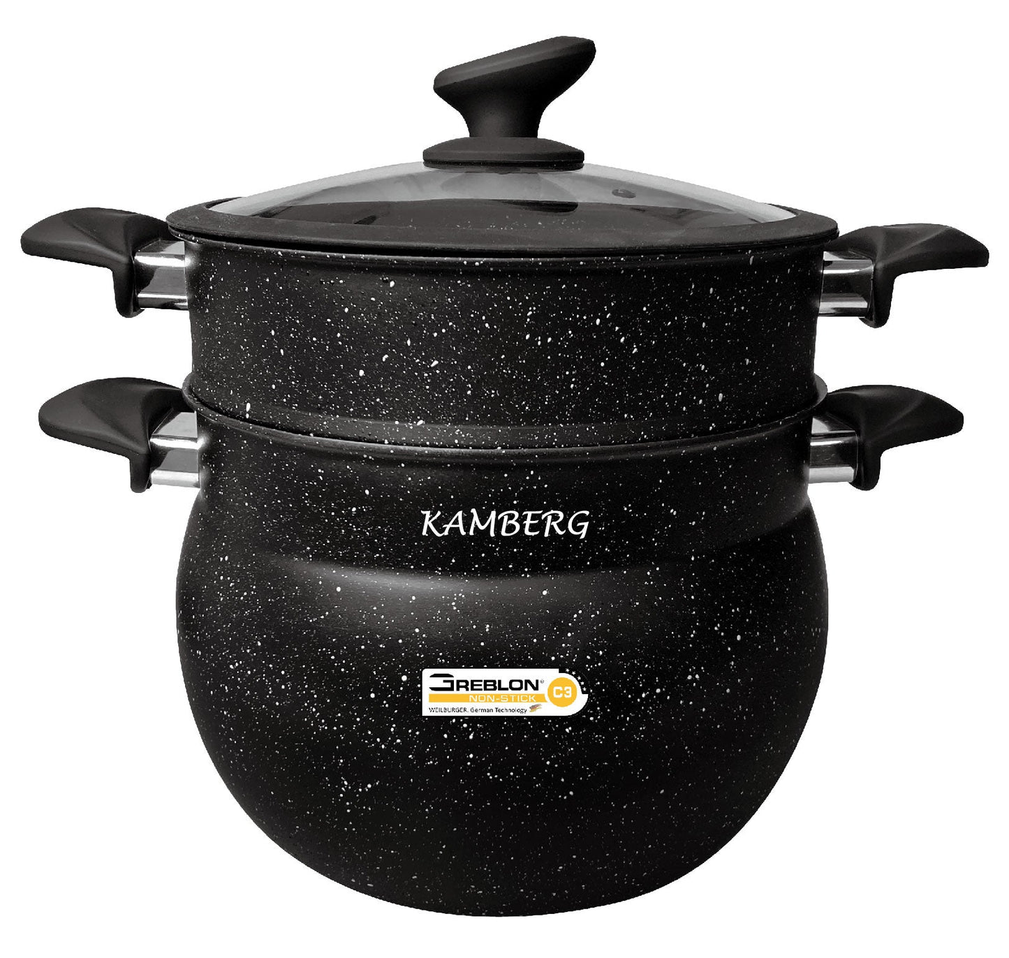 COUSCOUSSIER 4 L. STAINLESS STEEL BLACK EDITION KAMBERG®