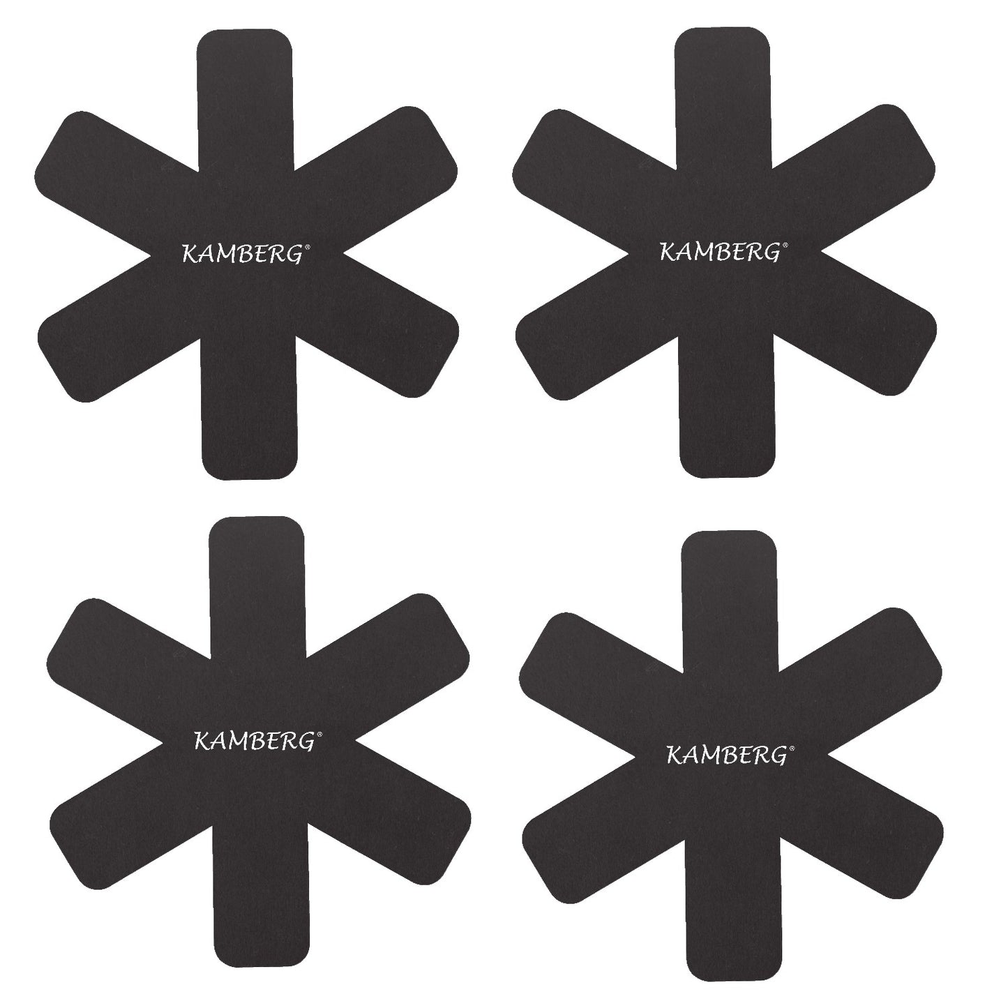 SET DE 4 FEUTRINES NOIRES KAMBERG®