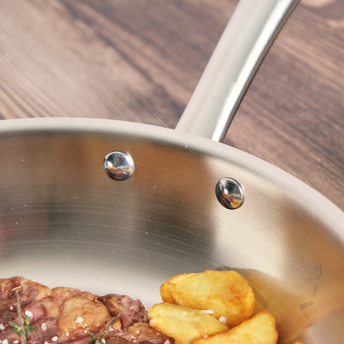 POELE 20 CM INOX 18/10 TRIPLY - KAMBERG®