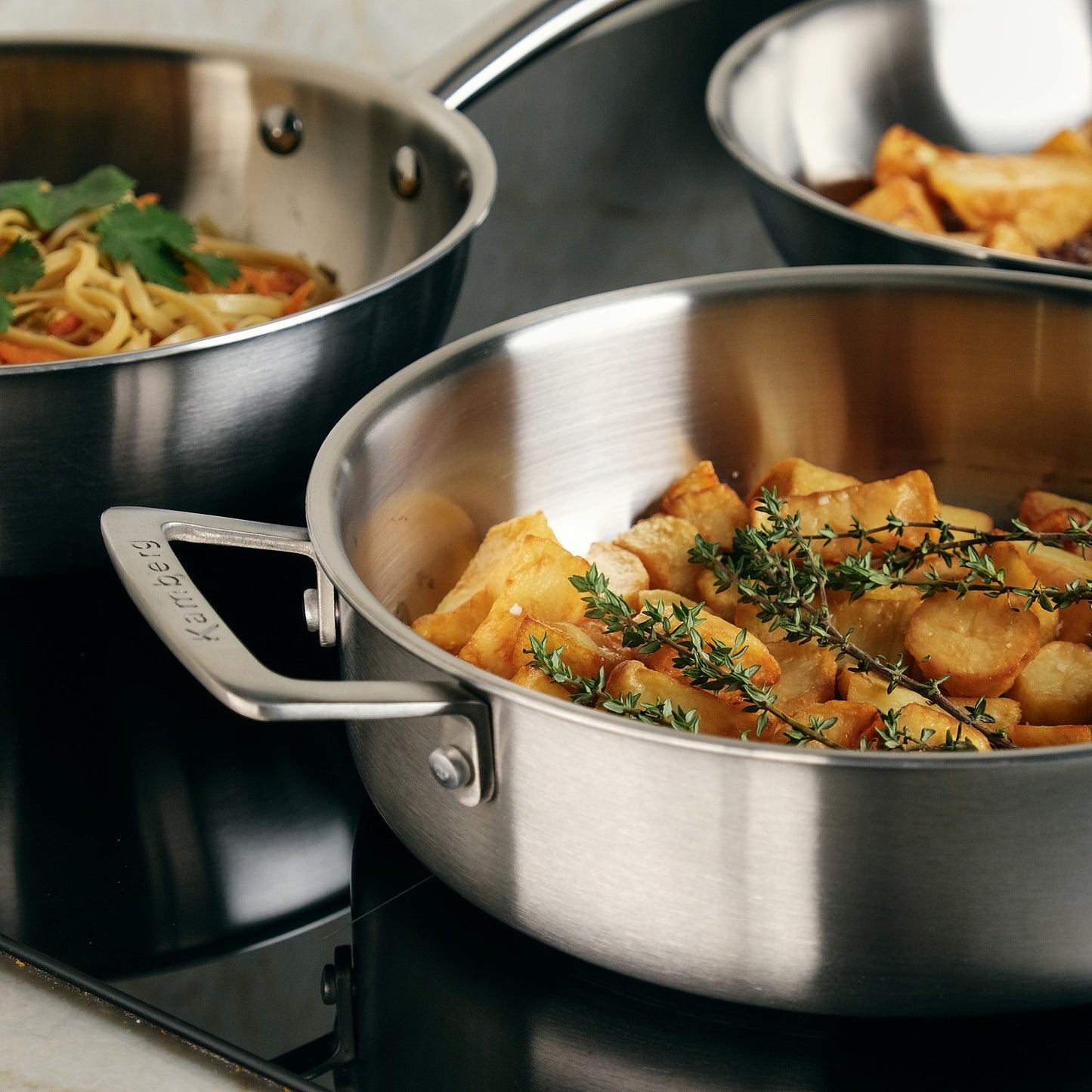 SAUTEUSE 24 CM INOX 18/10 TRIPLY - KAMBERG®
