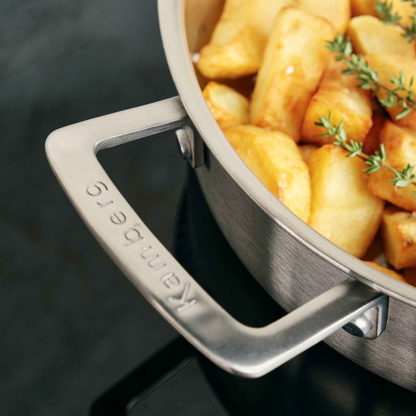 SAUTEUSE 24 CM INOX 18/10 TRIPLY - KAMBERG®