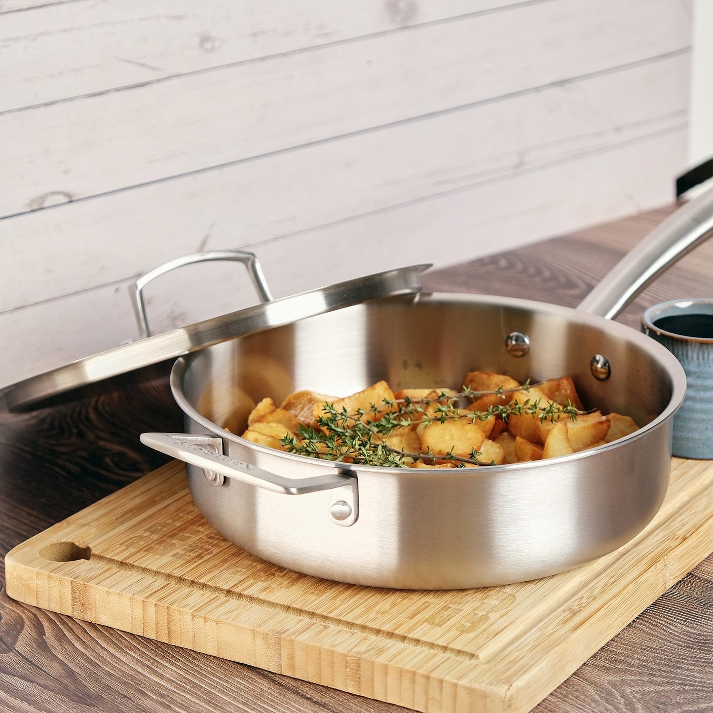 SAUTEUSE 24 CM INOX 18/10 TRIPLY - KAMBERG®