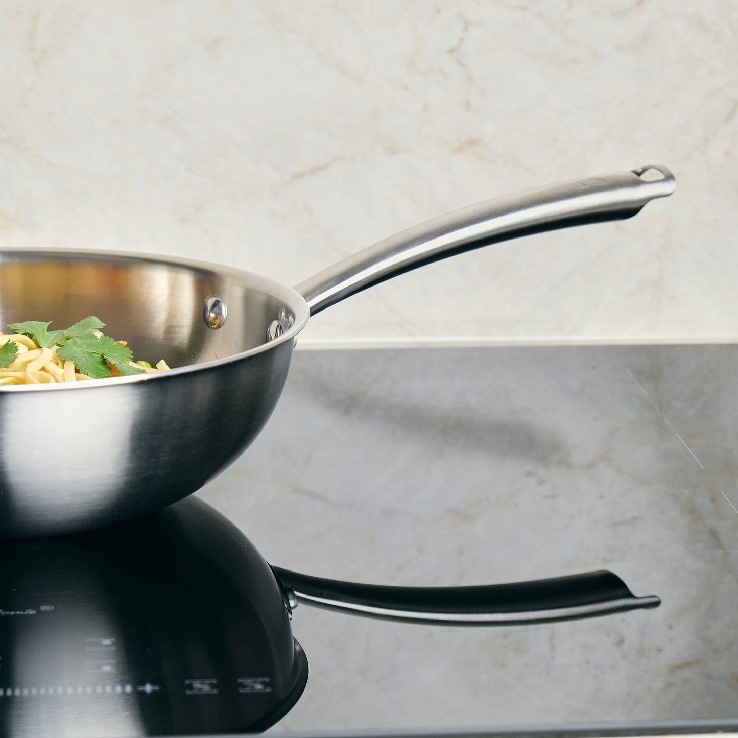 WOK 24 CM INOX 18/10 TRIPLY - KAMBERG®
