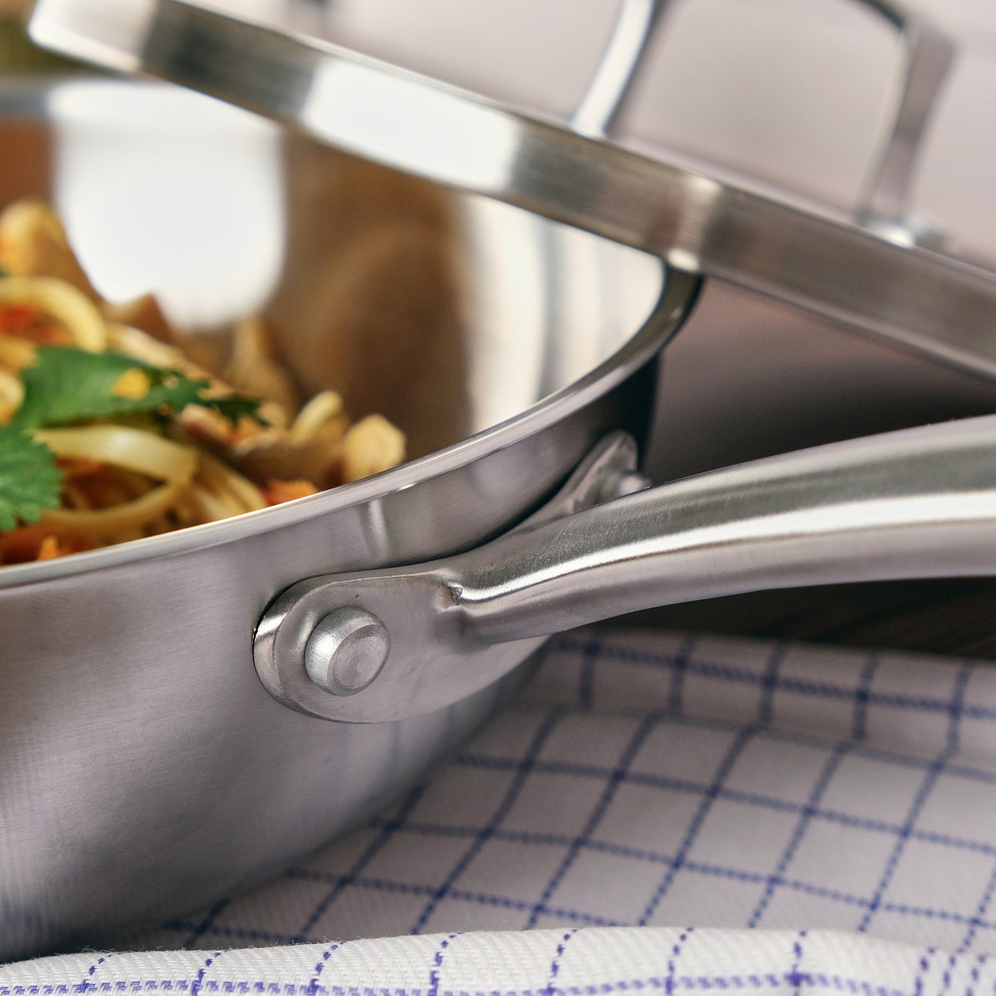 WOK 24 CM INOX 18/10 TRIPLY - KAMBERG®