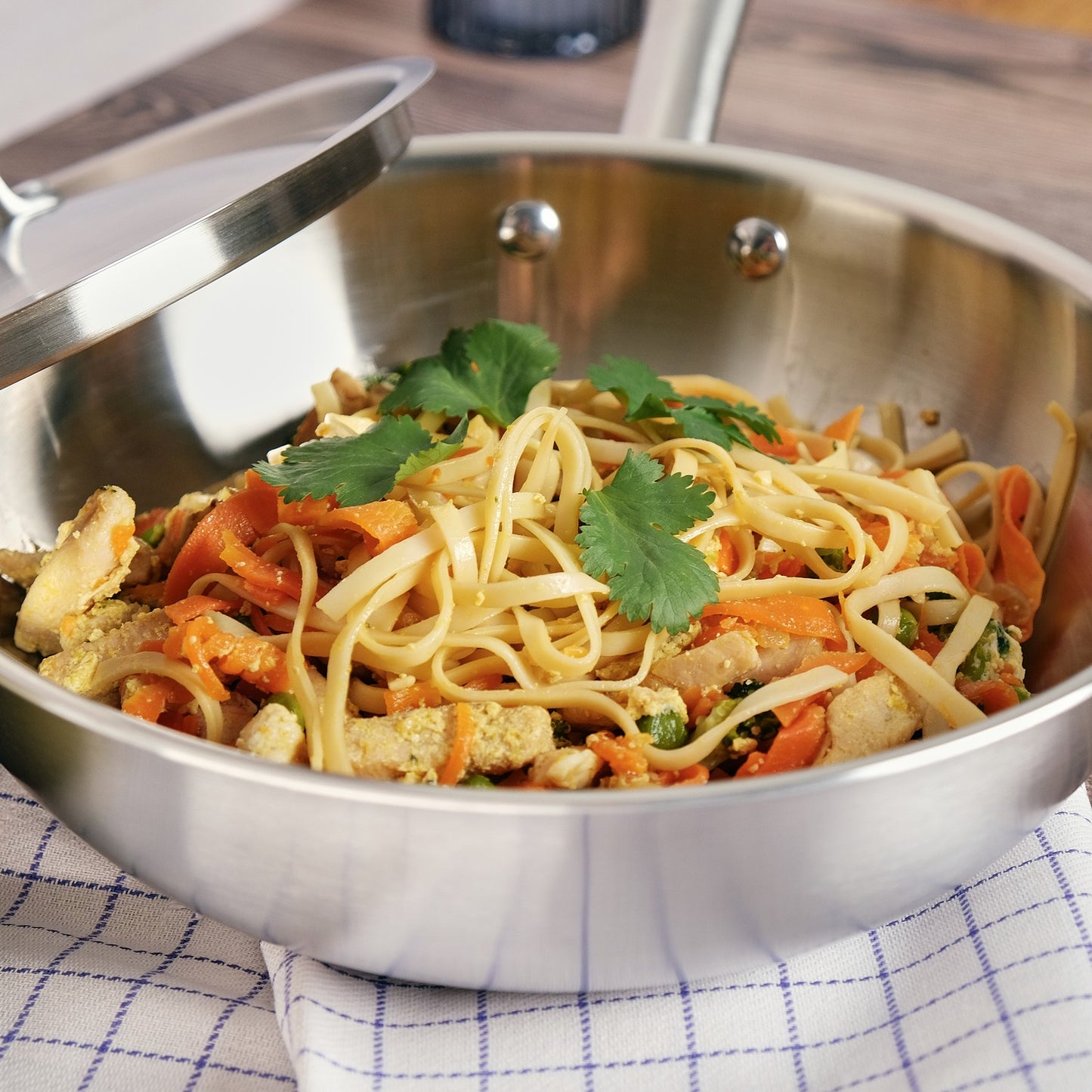 WOK 24 CM INOX 18/10 TRIPLY - KAMBERG®