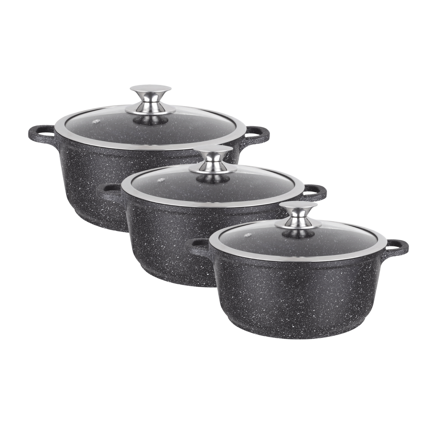 BATTERIE 3 FAITOUTS FONTE D'ALUMINIUM KAMBERG®