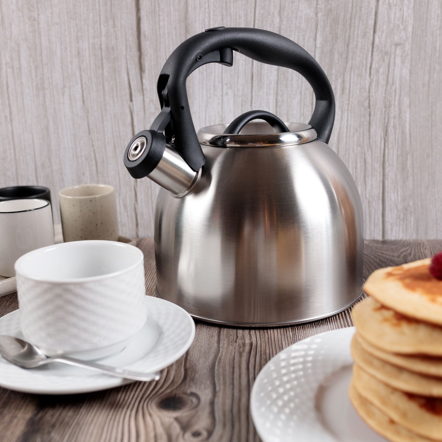 3 L STAINLESS STEEL WHISTLING TEAPOT. KAMBERG® INDUCTION