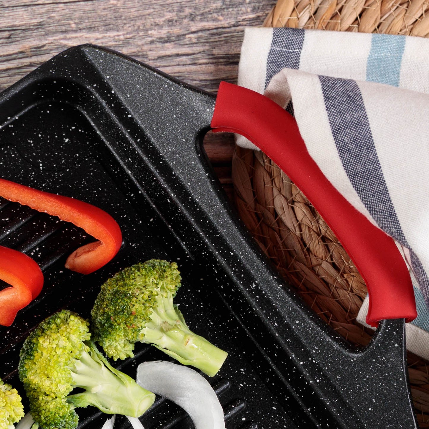 PLANCHA GRILL 45*26 CM FONTE D'ALUMINIUM KAMBERG®