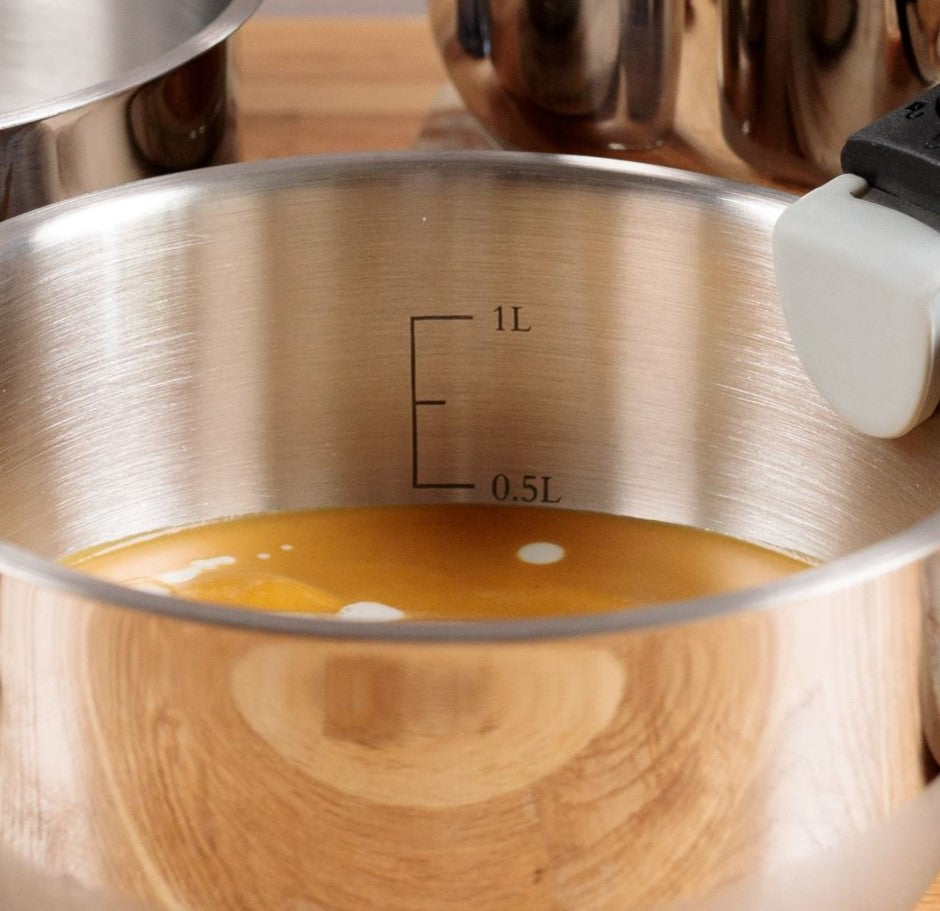 SERIE 3 CASSEROLES INOX + MANCHE AMO KAMBERG®