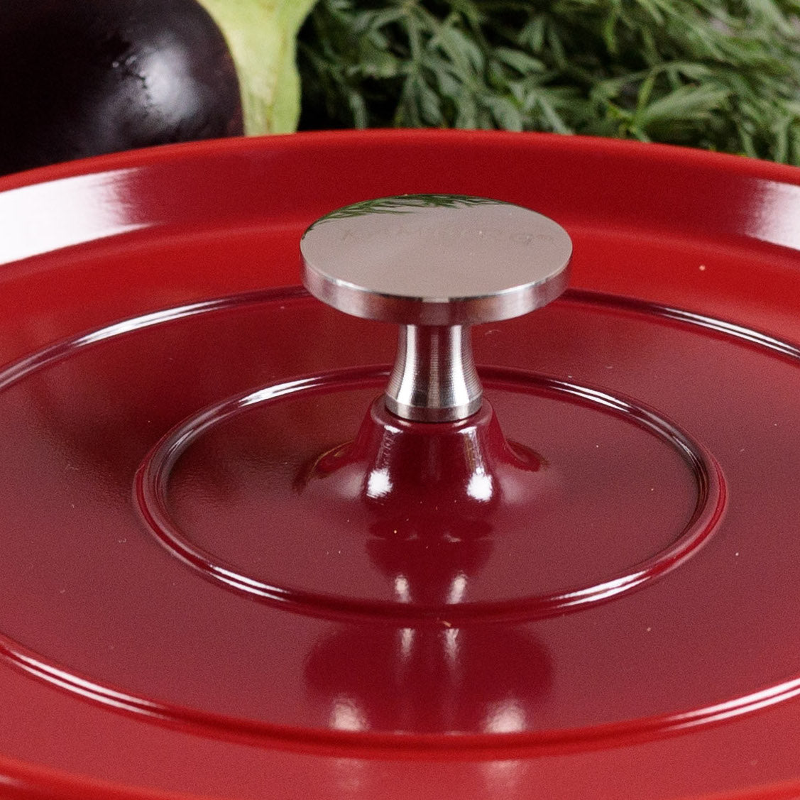 COCOTTE 16 CM ROUGE RONDE FONTE D'ALUMINIUM KAMBERG®