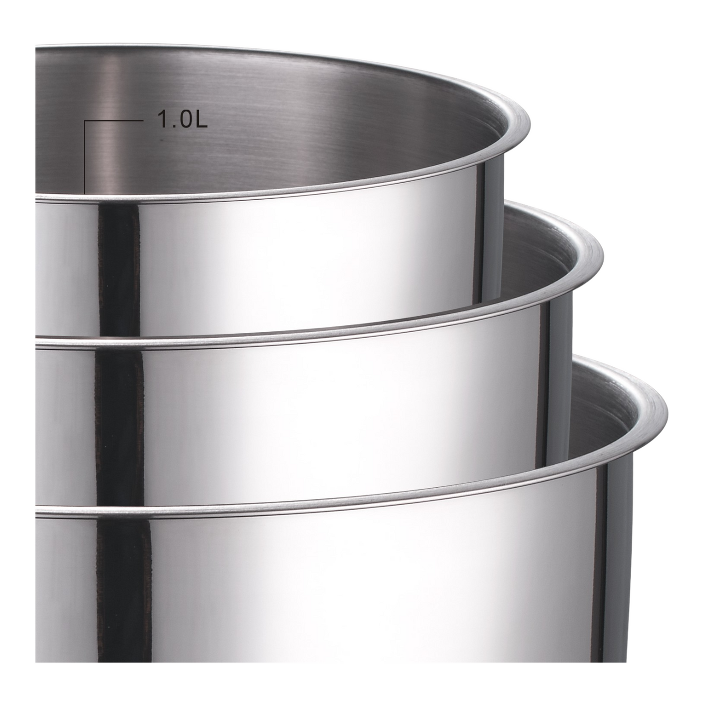 SERIE 3 CASSEROLES INOX + MANCHE AMO KAMBERG®