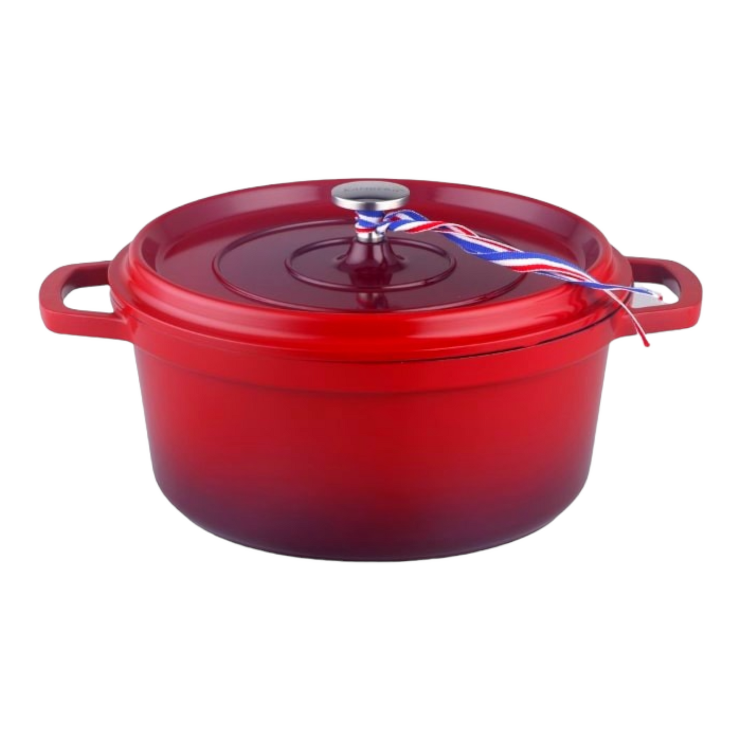 COCOTTE 16 CM ROUGE RONDE FONTE D'ALUMINIUM KAMBERG®