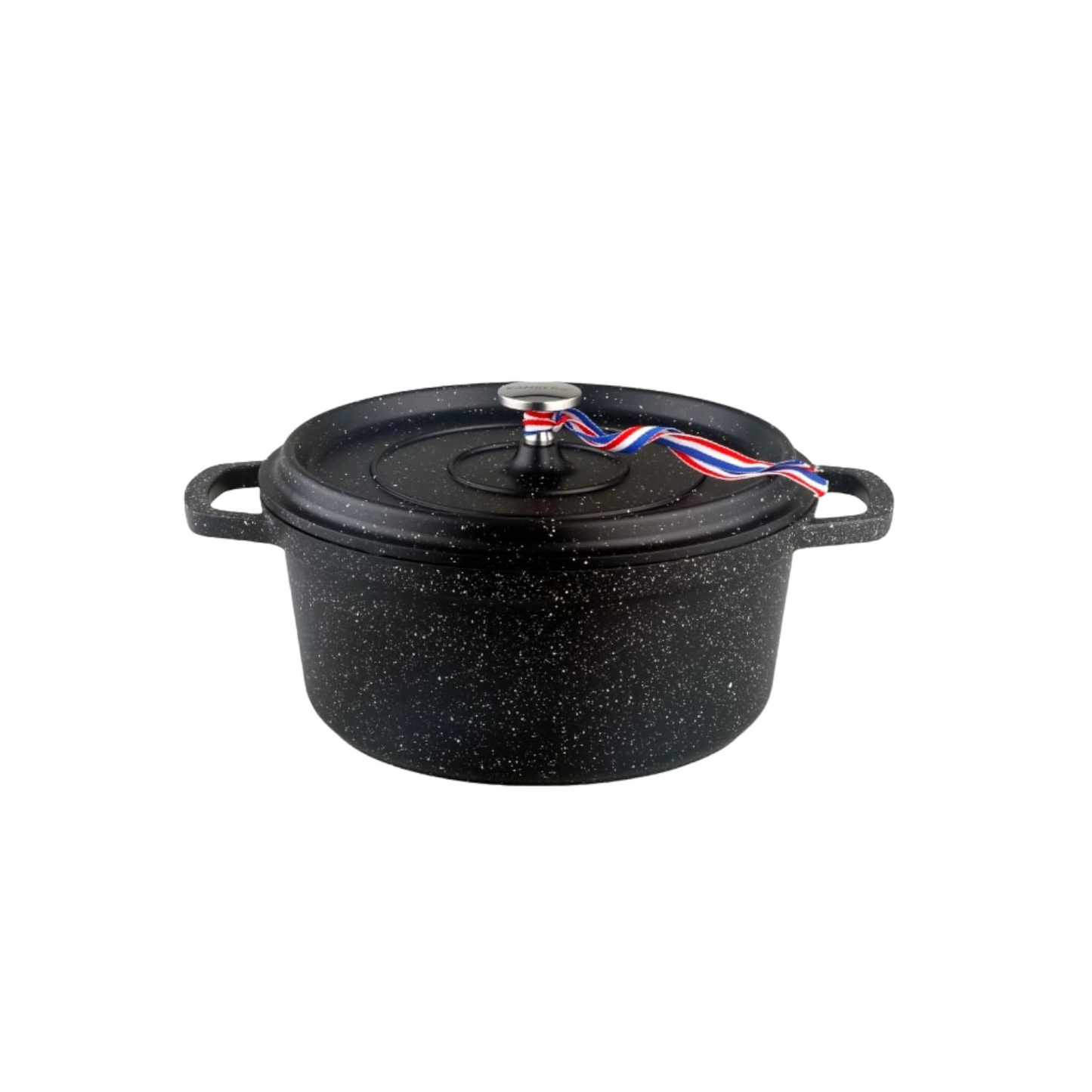 COCOTTE 16 CM NOIRE RONDE FONTE D'ALUMINIUM KAMBERG®