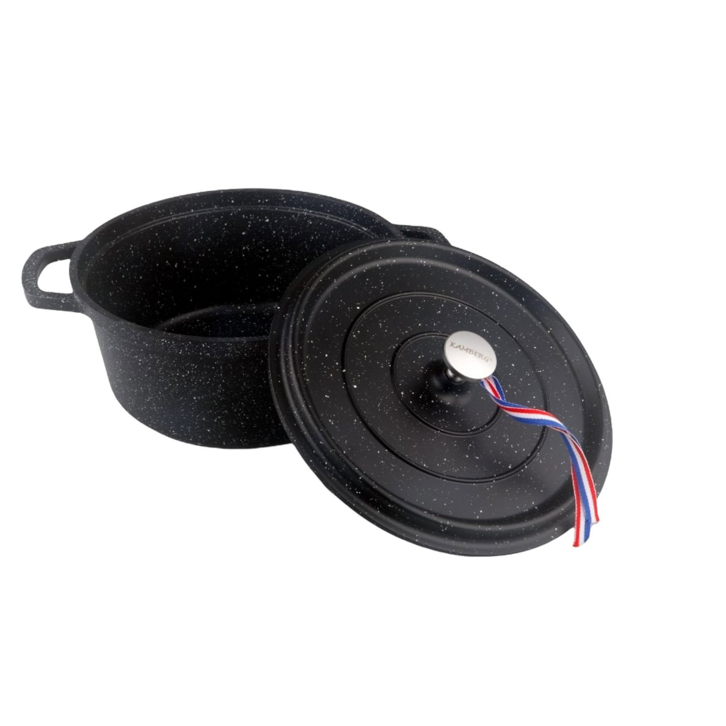 COCOTTE 16 CM NOIRE RONDE FONTE D'ALUMINIUM KAMBERG®
