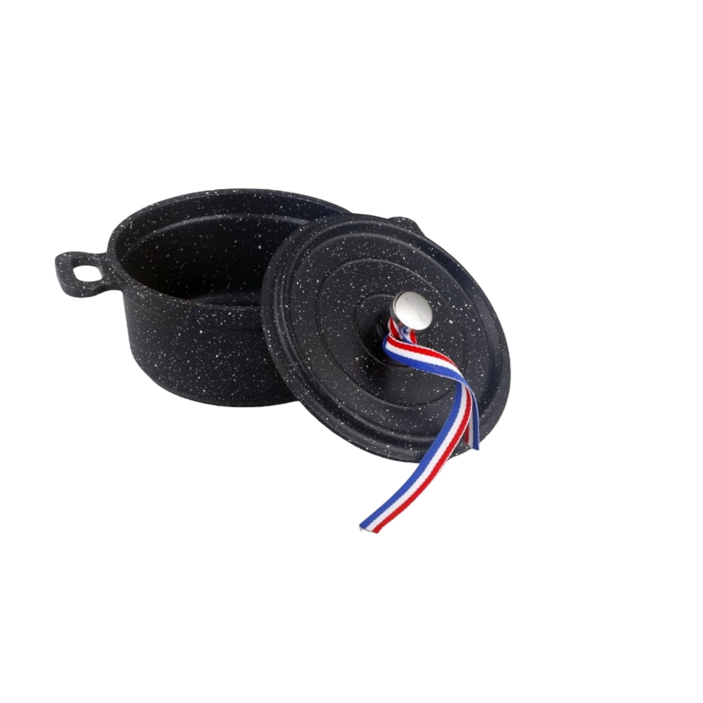 MINI COCOTTE X 4 - 12 CM BLACK ROUND CAST ALUMINUM KAMBERG®
