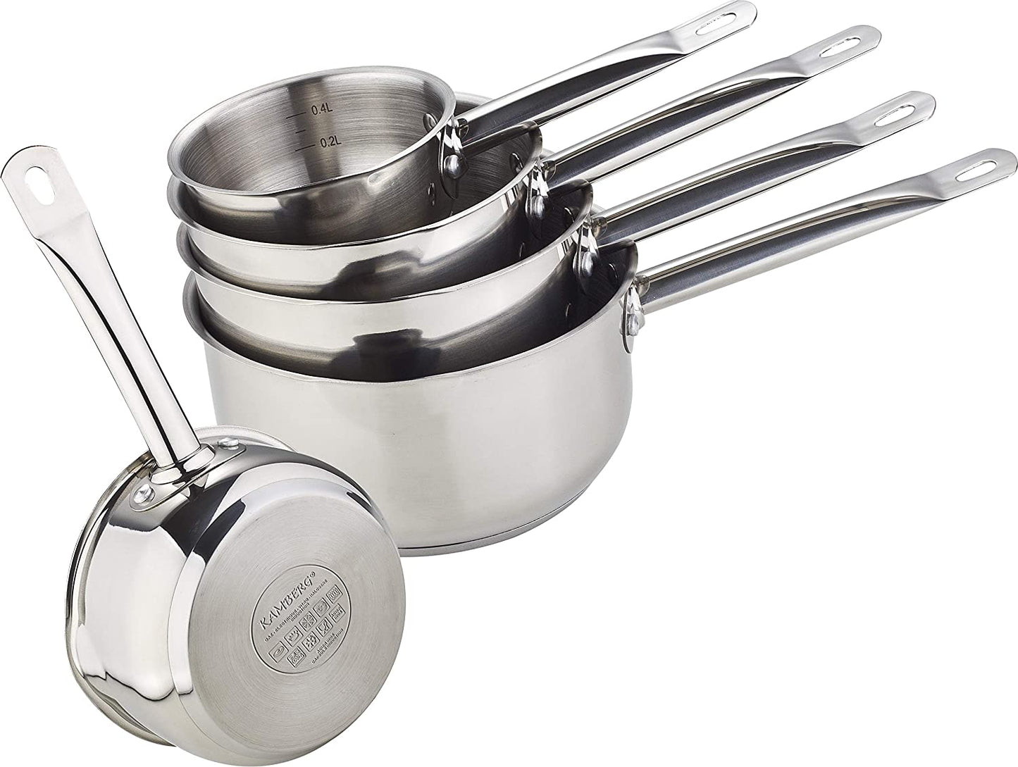 SERIE 5 CASSEROLES INOX PRO KAMBERG®