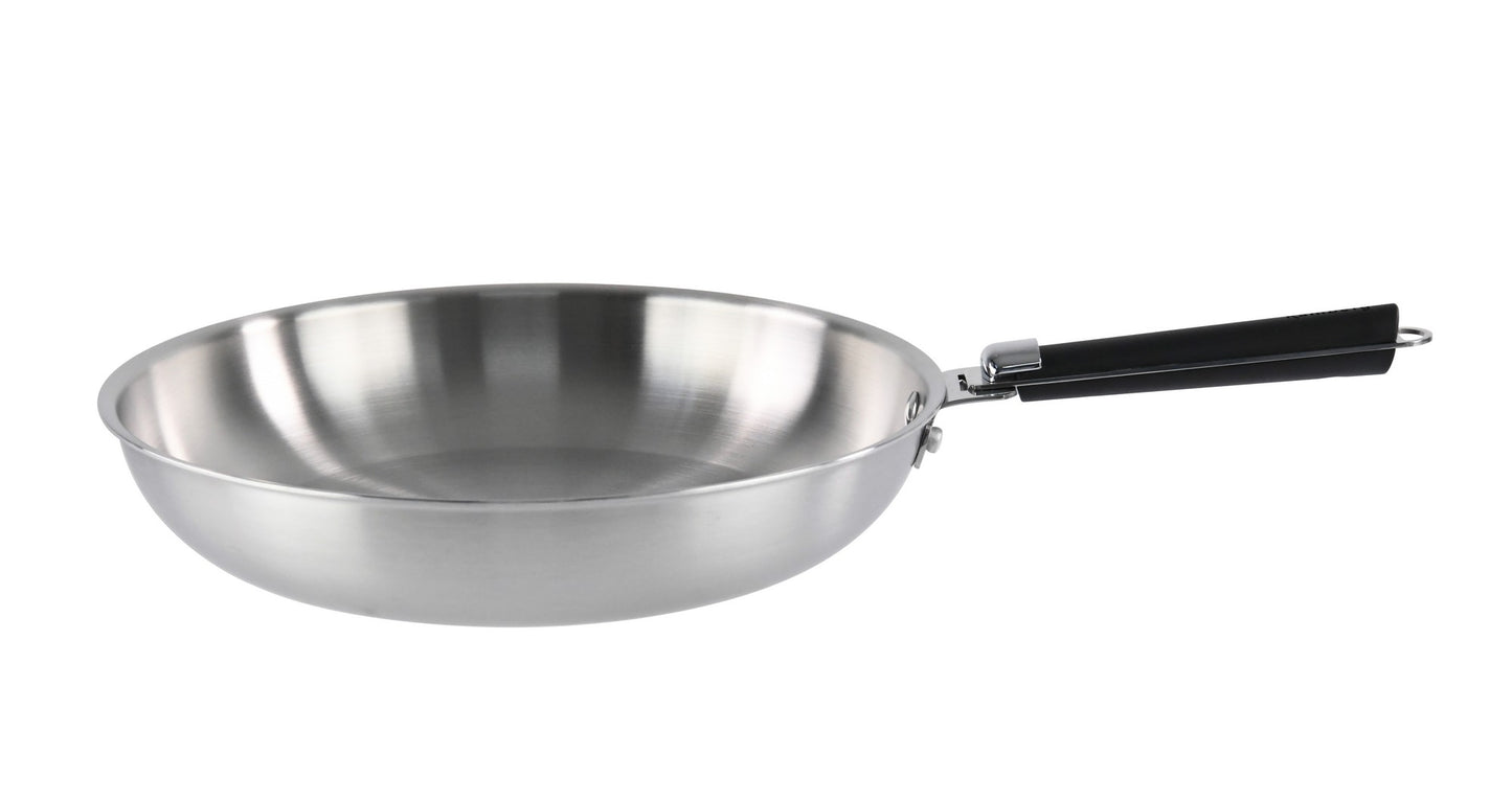 POELE 24 CM INOX TRIPLY MANCHE AMOVIBLE KAMBERG®