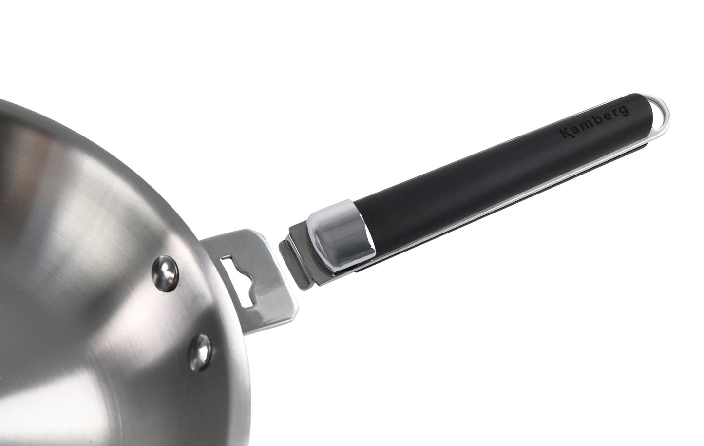 POELE 30 CM INOX TRIPLY MANCHE AMOVIBLE KAMBERG®