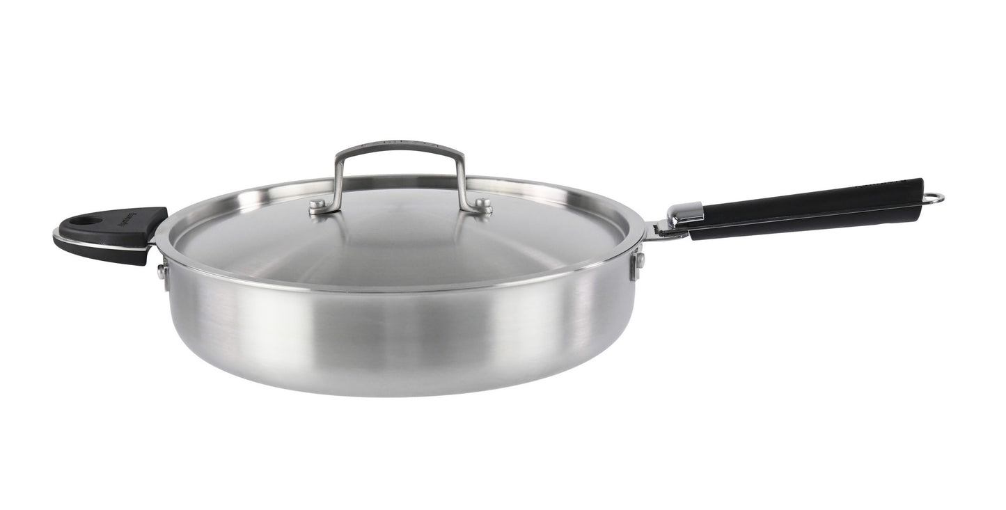 SAUTEUSE 24 CM INOX TRIPLY MANCHE AMOVIBLE KAMBERG®
