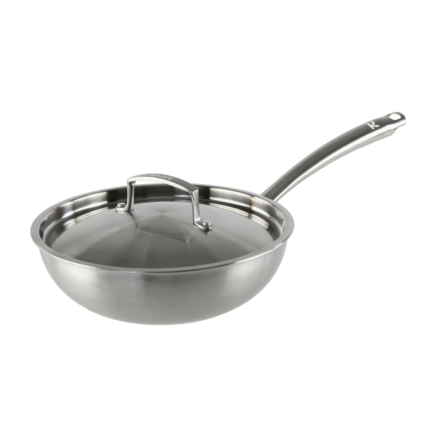 WOK 24 CM INOX 18/10 TRIPLY - KAMBERG®