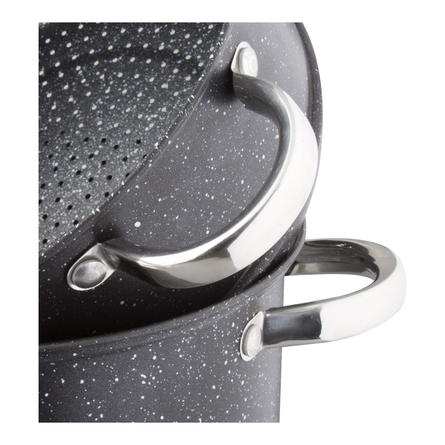 Couscoussier Kamberg In Alluminio 24 Cm - 3 In 1 (casseruola, Cottura A Vapore, Couscoussier), Antiaderente, Per Tutti I Fuochi
